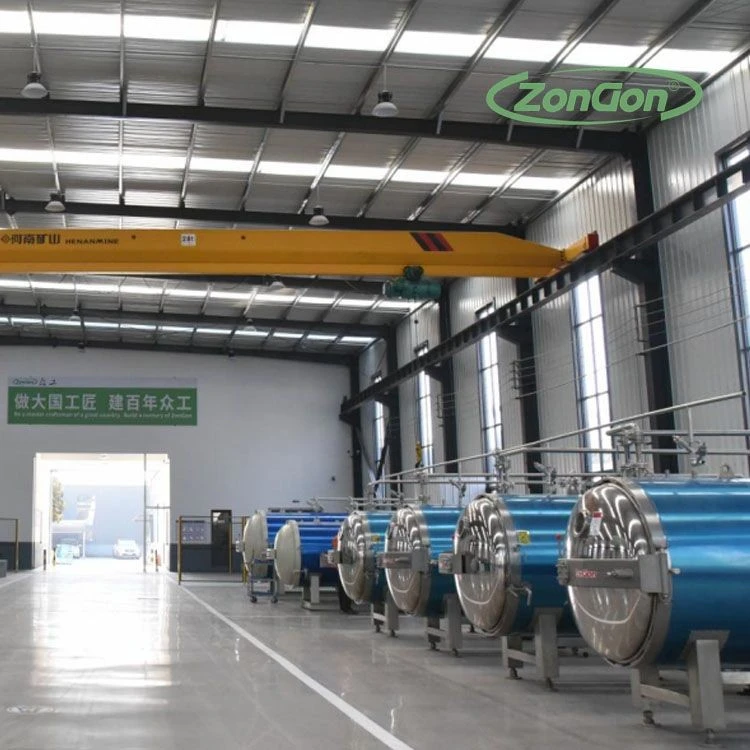 pouch product loading and unloading retort line(001)